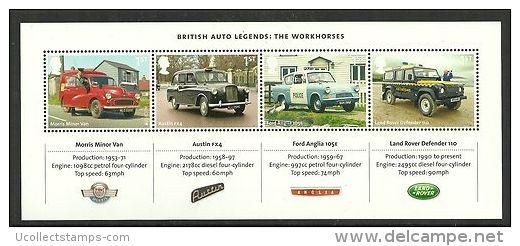 Great Britain 2013   Auto Legends  Blok-m/s- Feuilet Postfris/mnh/neuf - Unused Stamps