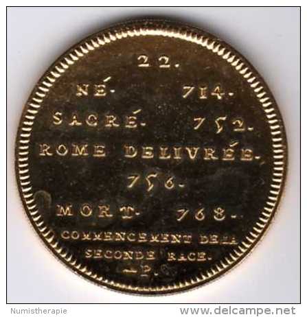 La Collection Rois De France #4/20 : Dorée à L´Or 24 Carats : Pepin 714-768 : Monnaie De Paris - Andere & Zonder Classificatie