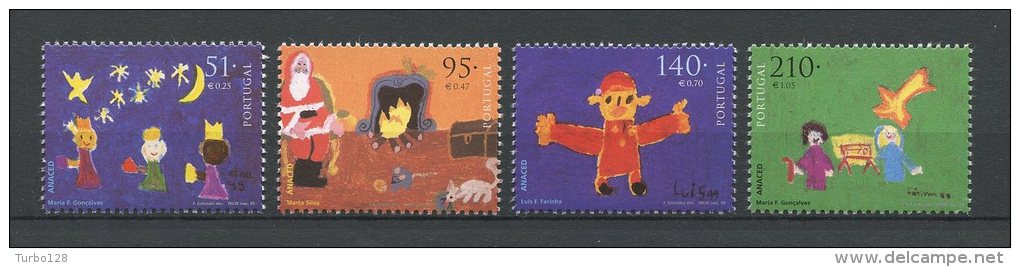 PORTUGAL 1999  N° 2361/2364 Neufs Ier Choix. Superbes. (Noël, Christmas. Dessins D'enfants. Children Drawings) - Used Stamps