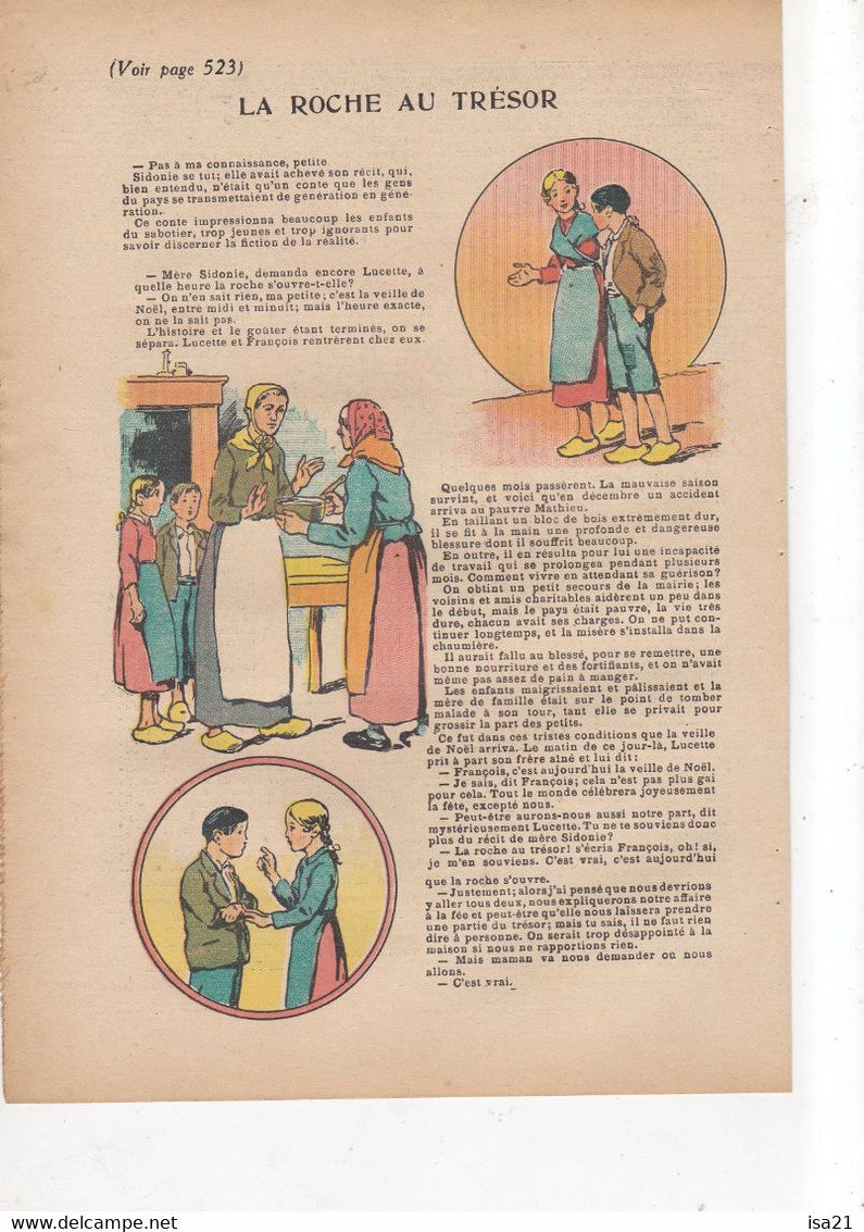 BERNADETTE: Revue Pour Les Jeunes Filles 24 Decembre 1939  " La Roche Au Trésor N° 521 - Bernadette