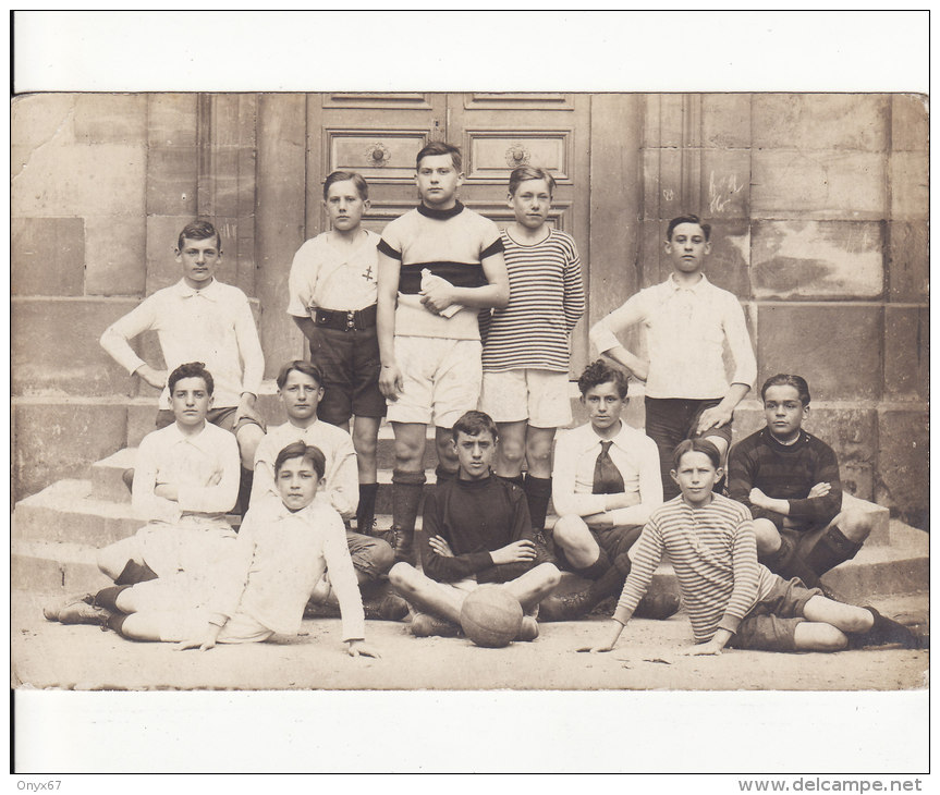 Carte Postale Photo De LUNEVILLE (Meurthe Et Moselle) Equipe FOOTBALL-FOOT-SPORT-Collège Saint-Pierre Fourier- 2 SCANS- - Luneville