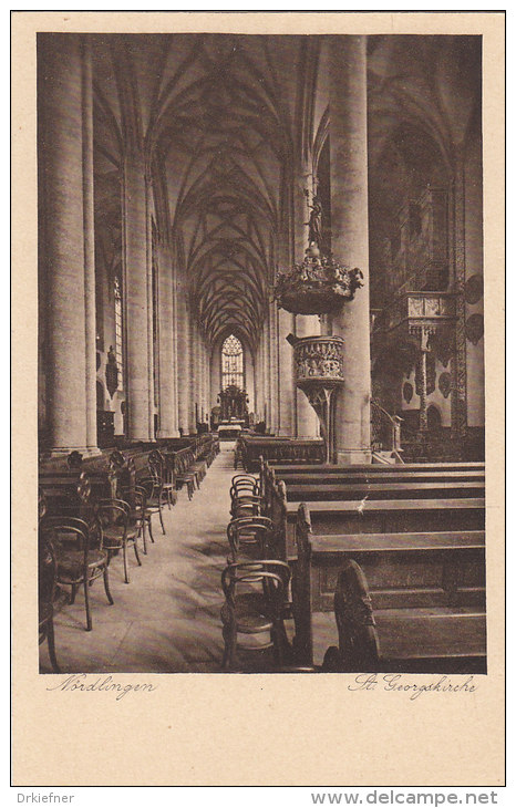 Nördlingen, St. Georgskirche, Kanzel, Um 1918 - Nördlingen