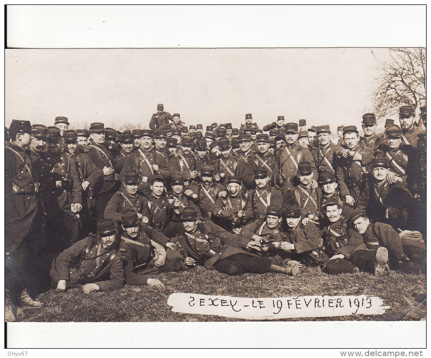 Carte Postale Photo Militaire Français 160ème En Manoeuvre à SEXEY-AUX-FORGES (Meurthe Et Moselle)-19 Février 1913- - Maniobras