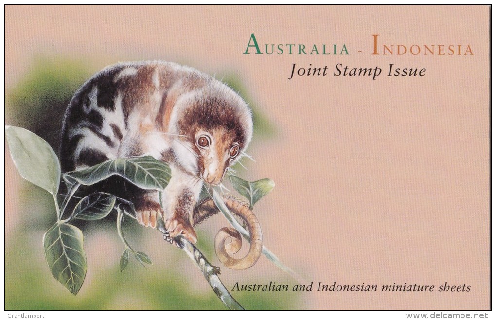 Australia 1996 Indonesia  Joint Issue Presentation Pack - 2 Minisheets - Presentation Packs