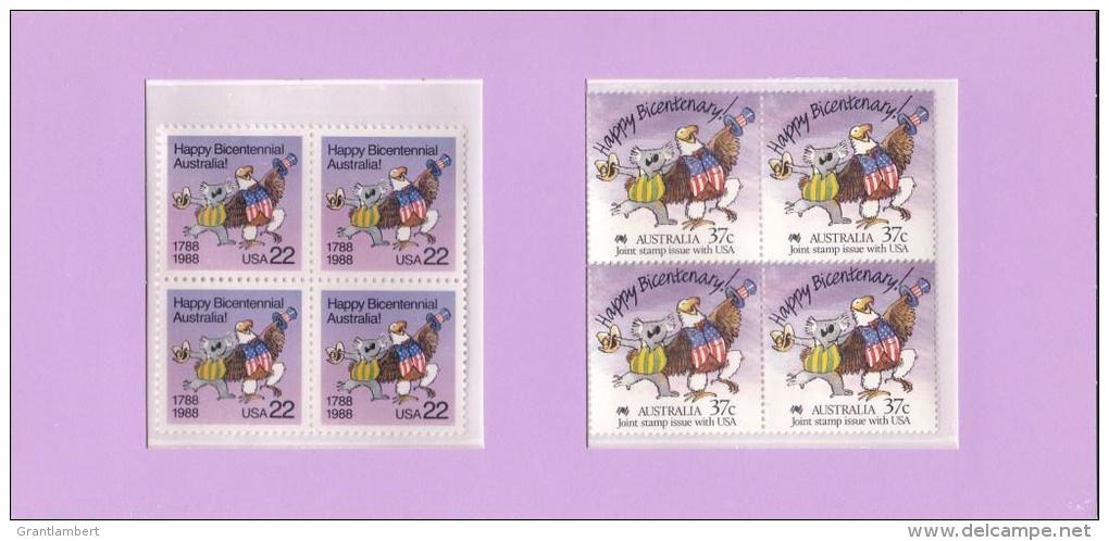 Australia 1988 Joint Issue With USA Presentation Pack - See 2nd Scan - Presentation Packs