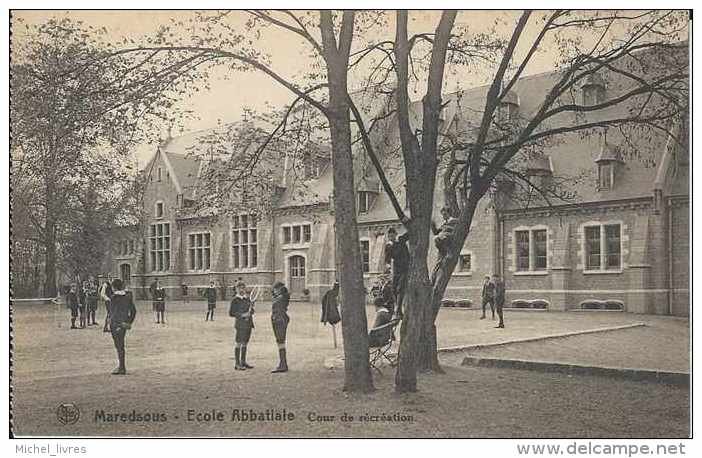 Maredsous - Ecole Abbatiale - Cour De Récréation - Ed Nels Sans Date - Pas Circulé - Dos Séparé - Animée - TBE - Anhée