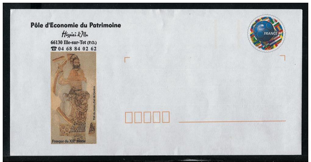 =FSN : PAP France 98 Ballon - 66 - ILLE SUR TECH. Pôle D'Economie Du Patrimoine, Fresque. ( N° 889 Lot 106/115 ). Neuf - Prêts-à-poster:Stamped On Demand & Semi-official Overprinting (1995-...)