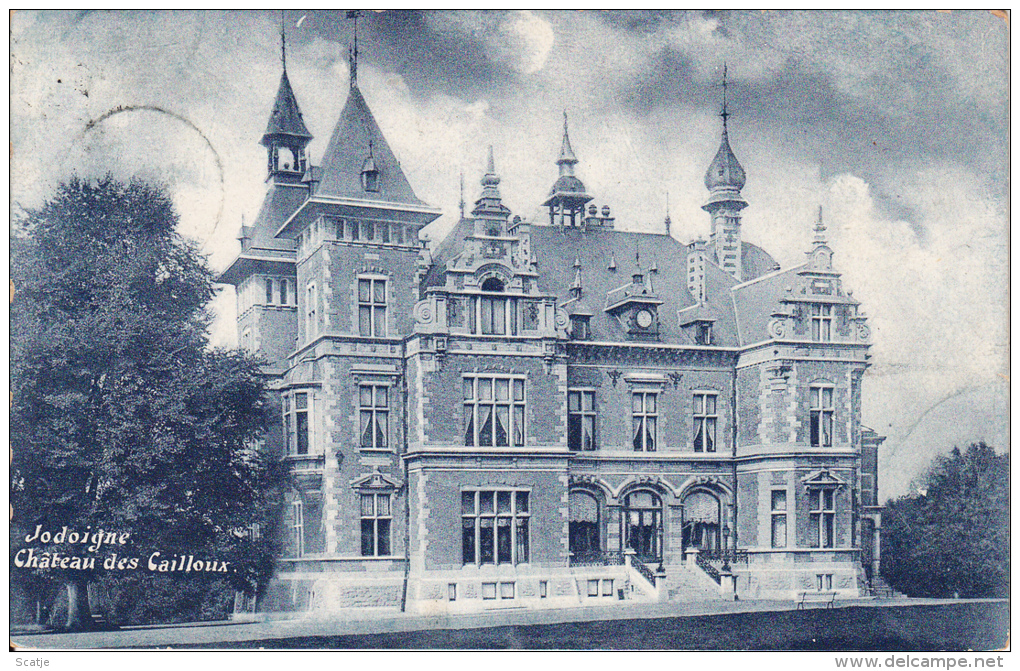 Jodoigne.  Château Des Cailloux;  1907 Prachtige Kaart Naar Jumet - Jodoigne