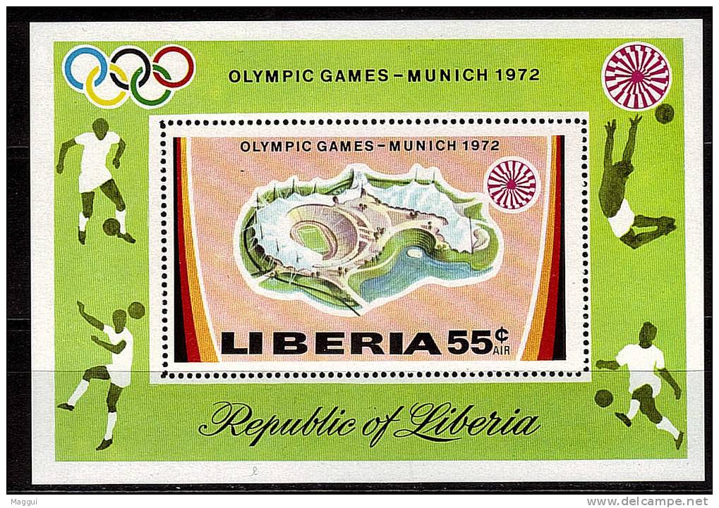 LIBERIA    BF 59  * *  Jo   1972    Football  Soccer Fussball Stade - Neufs