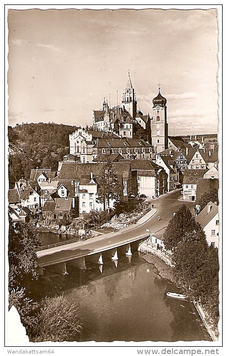 AK 349177 Sigmaringen An Der Donau Mit Schloß 12. 6. 56. --9 (14) SIGMARINGEN M - Sigmaringen