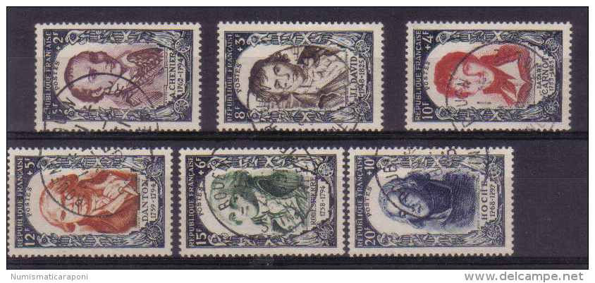 France Yvert 867-872 A COD. FRA.329 - Usati