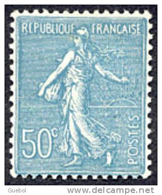 France Semeuse De Roty N°  362 ** Lignée Le 50c Turquoise - 1903-60 Semeuse A Righe