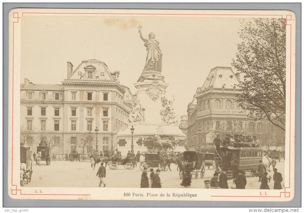 Foto ~1890 France Paris Place De La Republique #160 - Anciennes (Av. 1900)