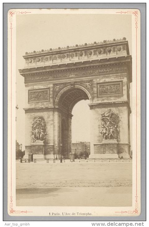 Foto ~1889 France Paris L'arc De Triomphe #1 - Anciennes (Av. 1900)