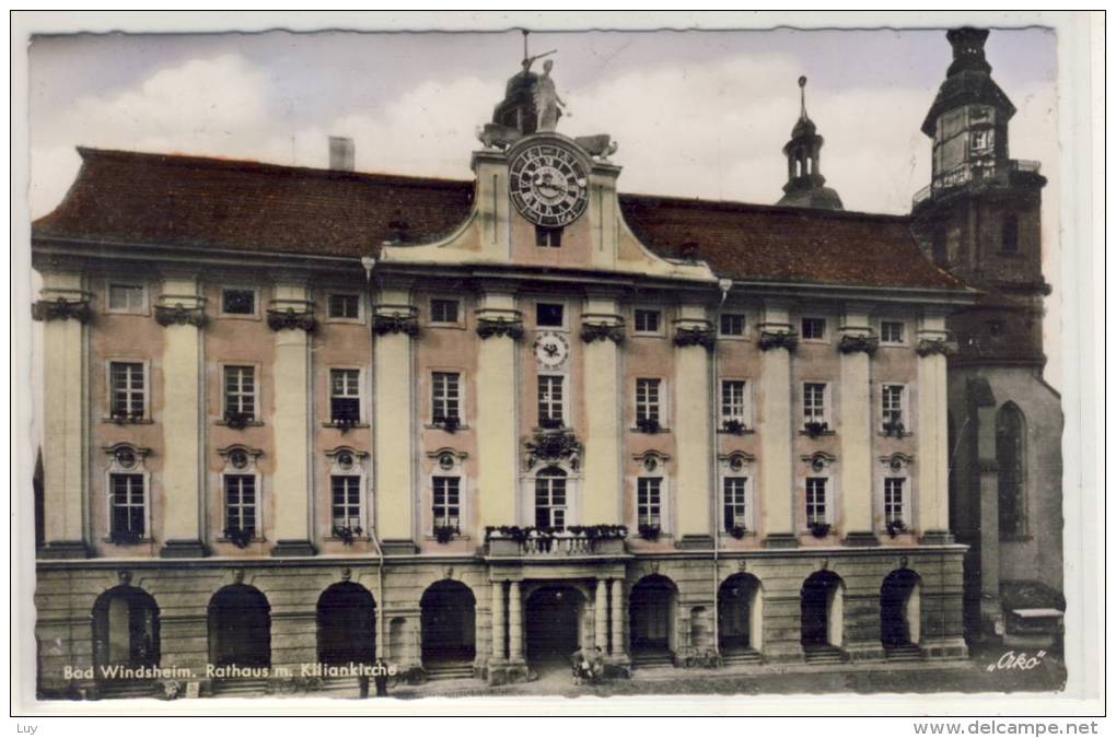 BAD WINDSHEIM - Rathaus M. Kiliankirche - Bad Windsheim