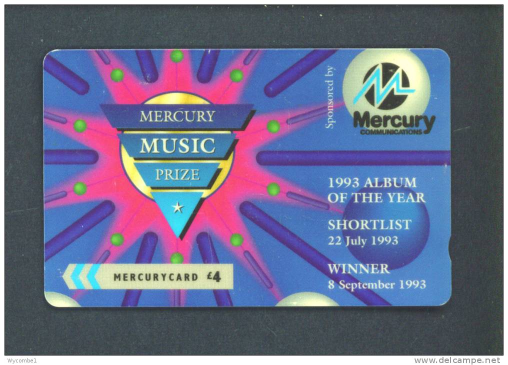 UK  -  Magnetic Phonecard/Mercurycard As Scan - [ 4] Mercury Communications & Paytelco