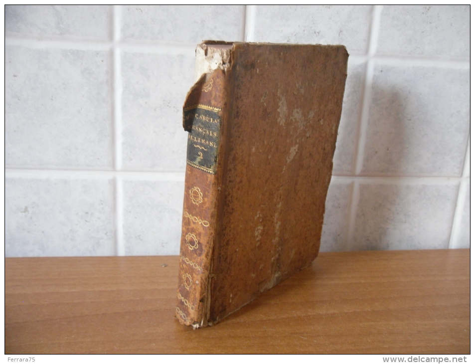Antico Dizionario Francese Tedesco 1813 Pagine 366. - Dictionnaires