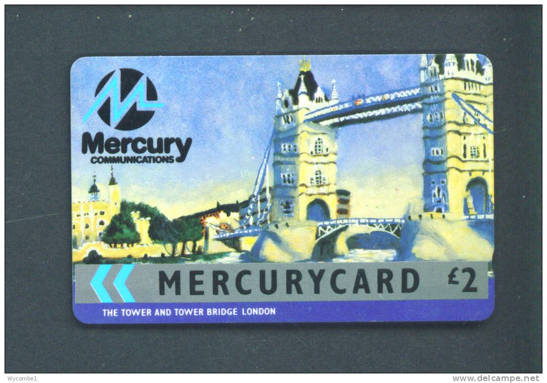 UK  -  Magnetic Phonecard/Mercurycard As Scan - [ 4] Mercury Communications & Paytelco