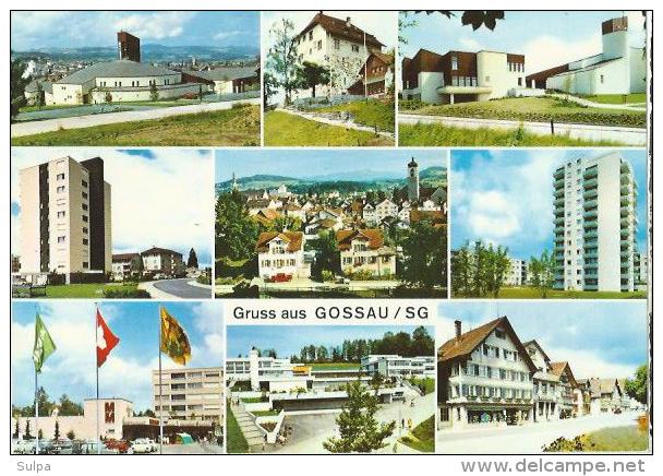 Gossau, Mehrsichtkarte (9 Ansichten) - Gossau