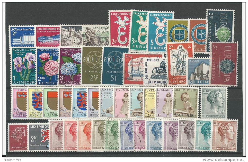 Luxembourg:  1 Lot De Timbres Des Années 1958/ 60  */ Oblit - Used Stamps