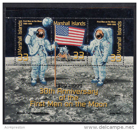 B5127 MARSHALL ISLANDS 1999, Sc 712 30th Anniv Landing On Moon  MNH - Marshall Islands