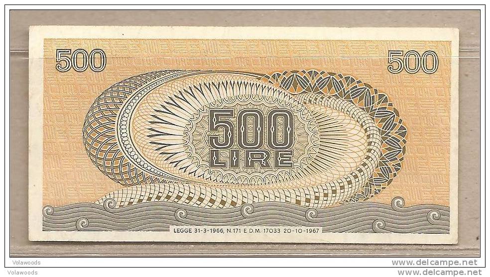Italia - Banconota QFDS Da500 Lire - 1967 - 500 Lire