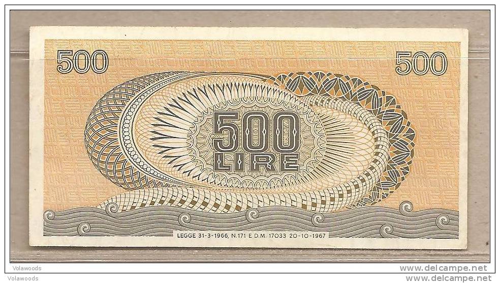 Italia - Banconota QFDS Da500 Lire - 1967 - 500 Liras