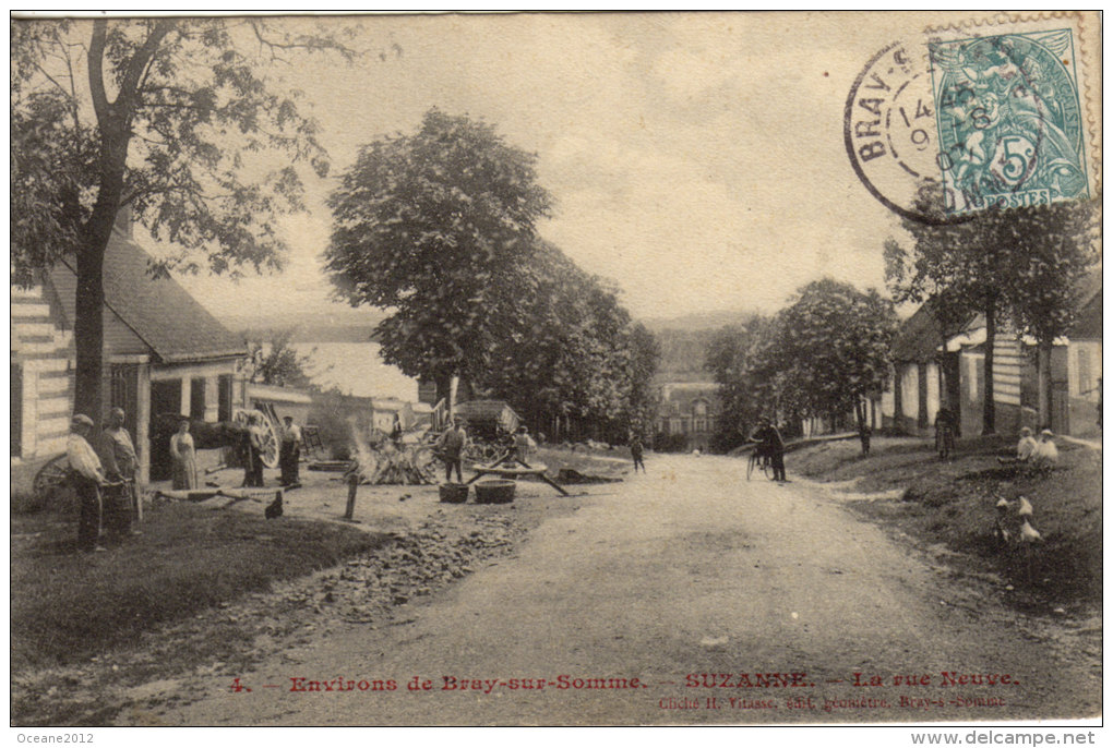 80 Suzanne Environs De Bray Sur Somme. La Rue Neuve. Charron - Saint Valery Sur Somme