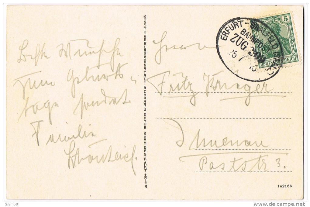 AK Von Blankenburg Schwarzatal Schweizerhäuschen Mit Schönem Bahnpoststempel ERFURT-SAALFELD ZUG309 25.7.10 (?)3 - Bad Blankenburg