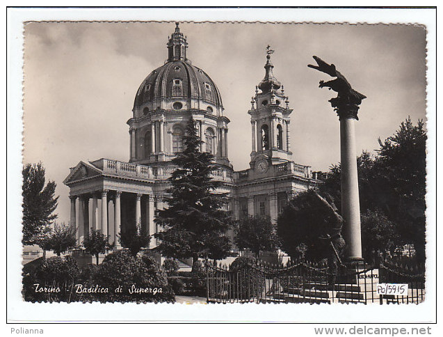 PO5915# TORINO COLLINA - BASILICA DI SUPERGA  VG 1952 - Churches