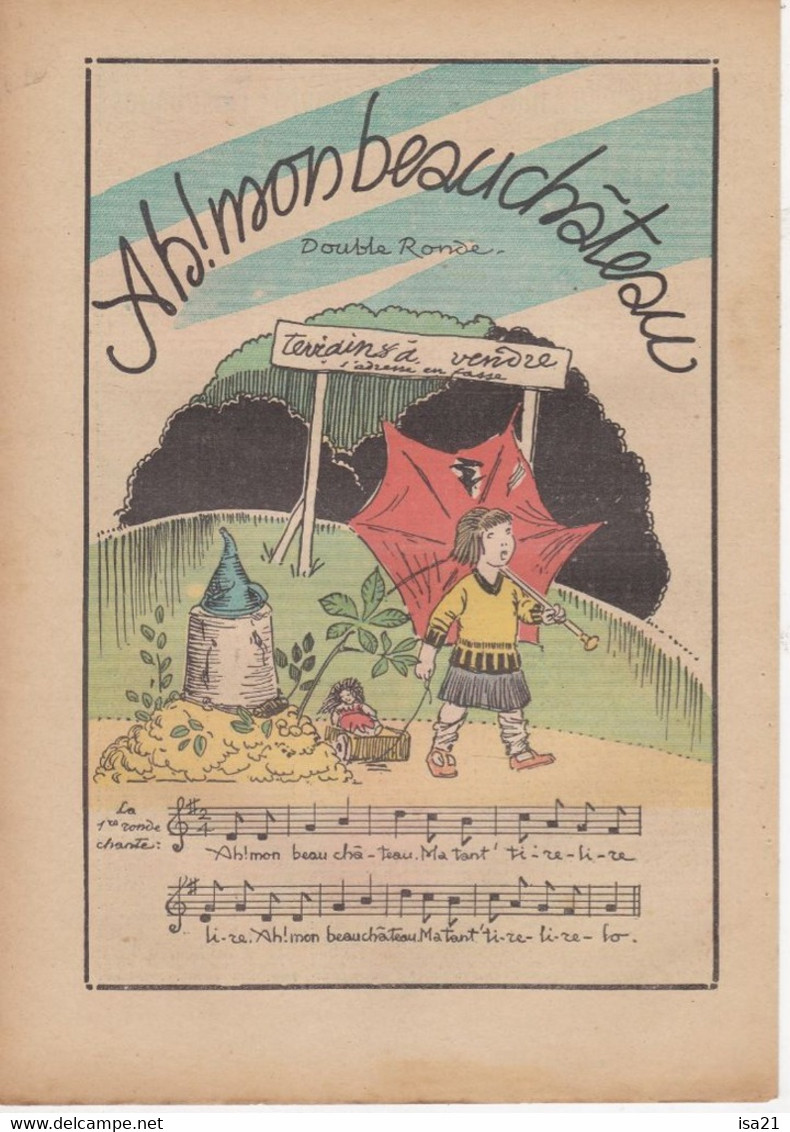 BERNADETTE, L'amie Des Fillettes, N° 207; 17 Décembre 1933; UN ACCIDENT SALUTAIRE + Chanson: AH MON BEAU CHATEAU ... - Bernadette