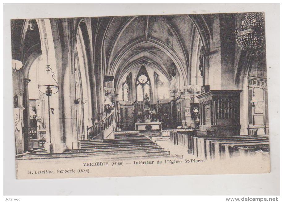 CPA DPT 60 VERBERIE, INTERIEUR DE L EGLISE ST PIERRE - Verberie