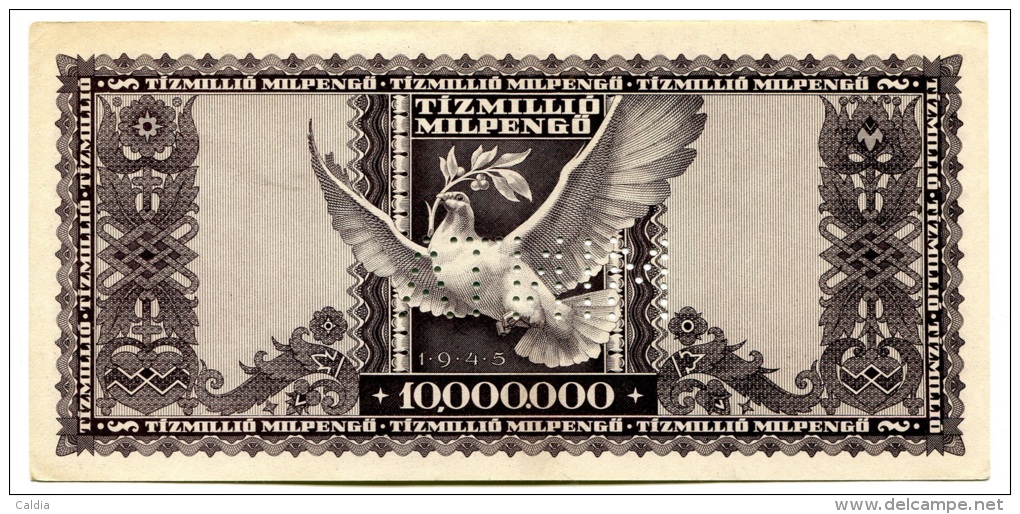 Hongrie Hungary Ungarn 10.000.000 MilPengo 1946 AUNC "" MINTA "" SPECIMEN "" - Ungarn