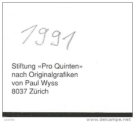 QUARTEN Um 1900 Stiftung Pro Quinten 1991 - Quarten