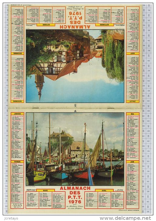 L'Almanach Des PTT De 1976, Vendée 85 - Formato Grande : 1971-80