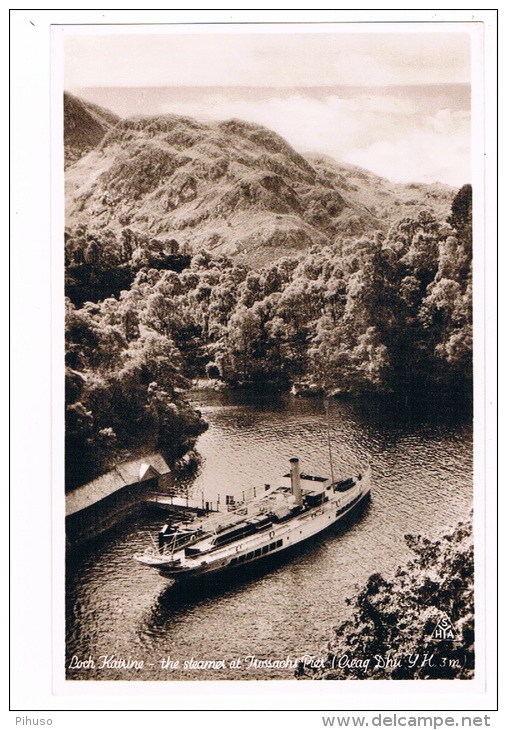 UK1821    LOCH KAIRINE  : The Steamer At Trossach Pier - Stirlingshire