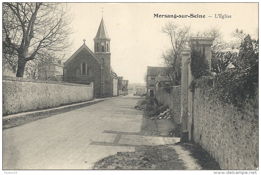 MORSANG SUR SEINE  - 91 -  Une Vue RARE De L´Eglise - Meilleur Prix  -  **** - Morsang Sur Orge