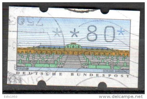 BRD Bund 1993 ATM Type 2.1 - 80 Gestempelt Used - Automaatzegels [ATM]