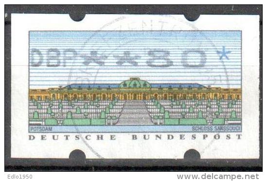 BRD Bund 1993 ATM Type 2.2 - 80 Gestempelt Used - Timbres De Distributeurs [ATM]