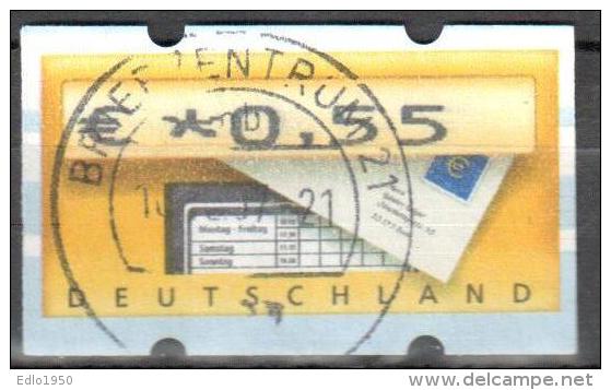 BRD Bund 2002 ATM Nr. 5 - 0.55 Gestempelt Used - Timbres De Distributeurs [ATM]