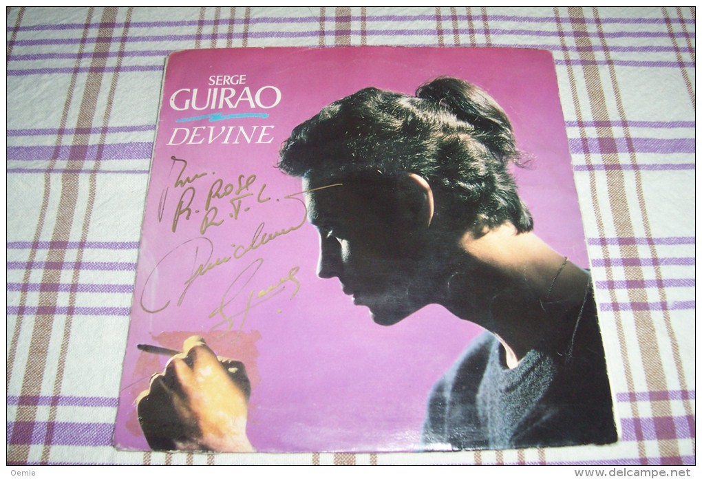 SERGE GUIRAO °  AUTOGRAPHE SUR VINYLE 45 TOURS - Autographes