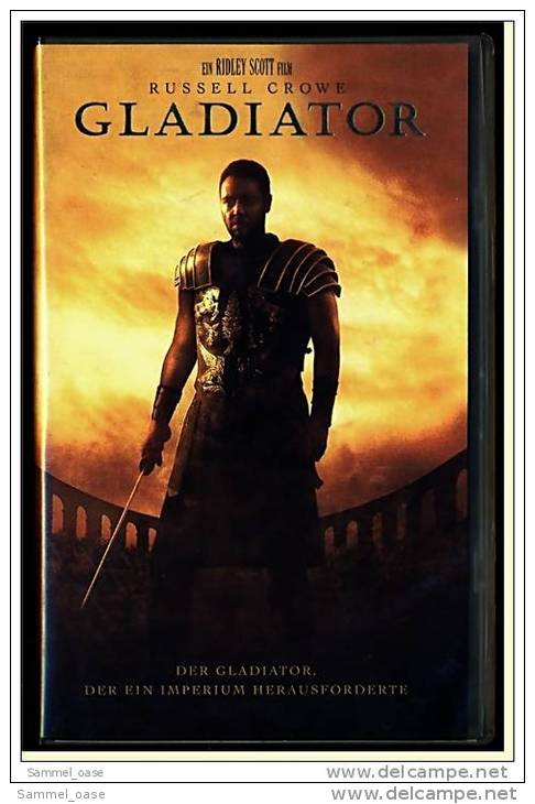 VHS Video  , Gladiator  -  Der Ein Imperium Herausforderte  -  Mit Russell Crowe, Oliver Reed, Ralf Möller - Action, Adventure