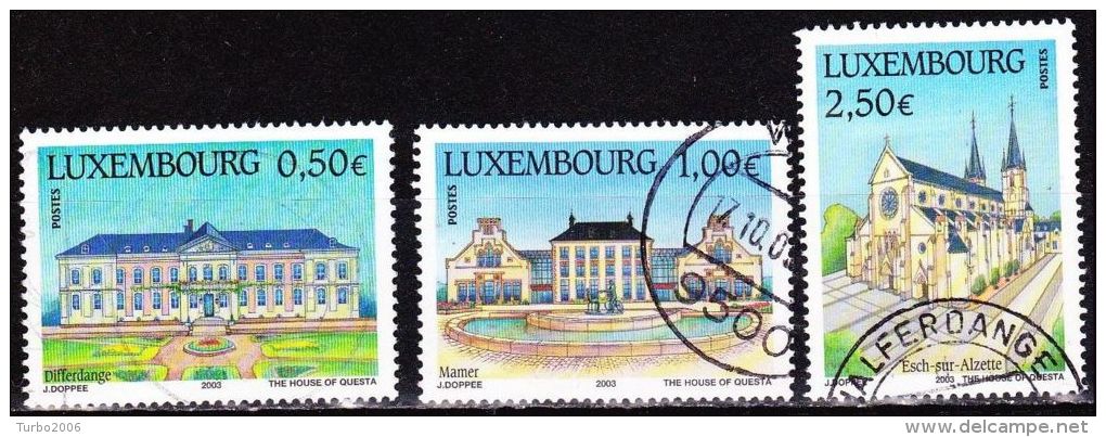 Luxemburg 2003 Tourismus Gestempelter Satz Michel 1601 / 1603 - Used Stamps