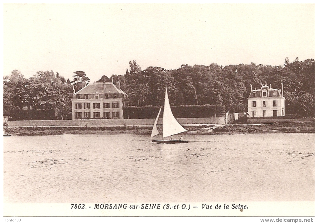 MORSANG SUR SEINE  - 91 -  Une Vue RARE De La Seine - Meilleur Prix  -  1065 - Morsang Sur Orge