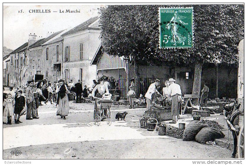 Chelles       77        Le  Marché    N°15 - Chelles