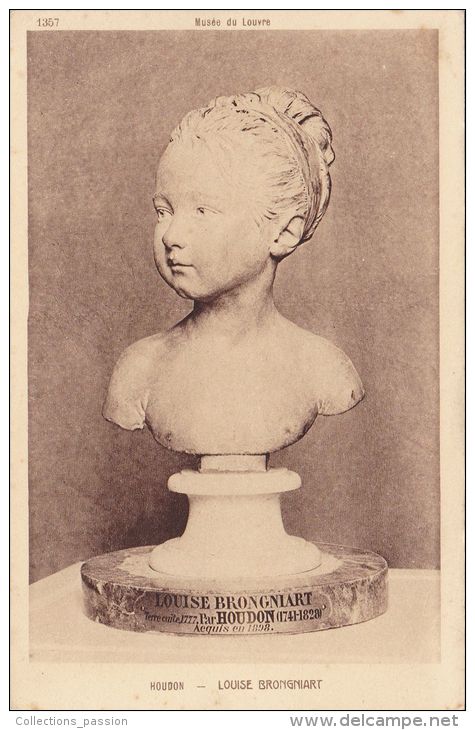 Cp , ARTS , HOUDON , Louise Brongniart - Sculptures