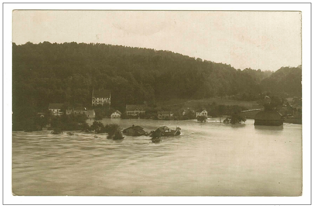 Germany, Bavaria, Burghausen, Floüberschwemmte Dorf, Heinrich Lennard Foto, Photo, Ansichtskarten Postkarten Postcard - Burghausen