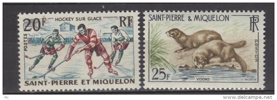 SPM N° 360 / 361 Luxe ** - Unused Stamps