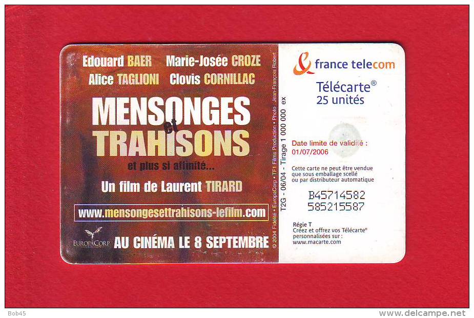 66 - Telecarte Mensonge Et Trahison ( F1325) - 2004