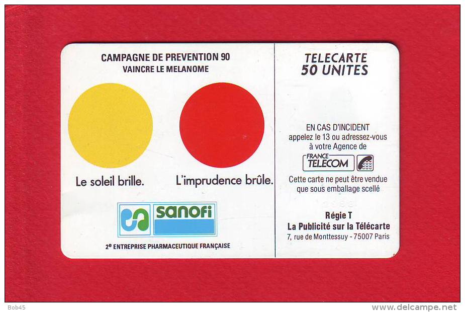 74 - Telecarte Publique Sanofi (F122A) - 1987